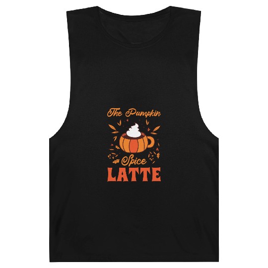 Pumpkin Spice Latte Halloween Coffee Lover Tarot Barnard Tanks