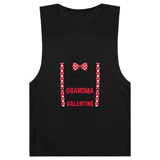 Grandma Is My Valentine Grandma Kid Valentines Day Barnard Tanks