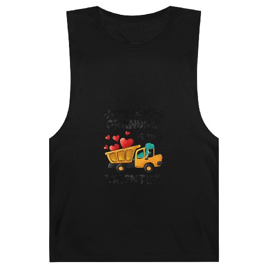 Grandma Is My Valentine Trex Dino Dump Truck Boys Barnard Tanks