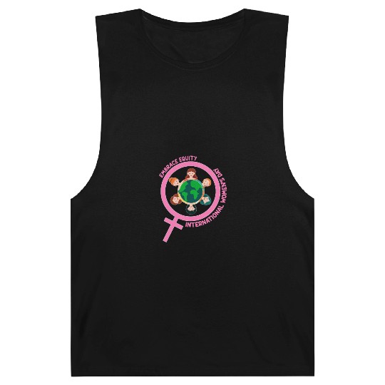 Happy International Women's Day Embrace Equity Barnard Tanks