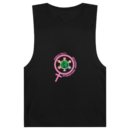 Happy International Women's Day Embrace Equity Barnard Tanks