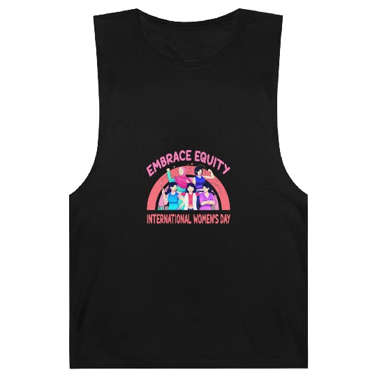 International Women's Day Embrace Equity Barnard Tanks