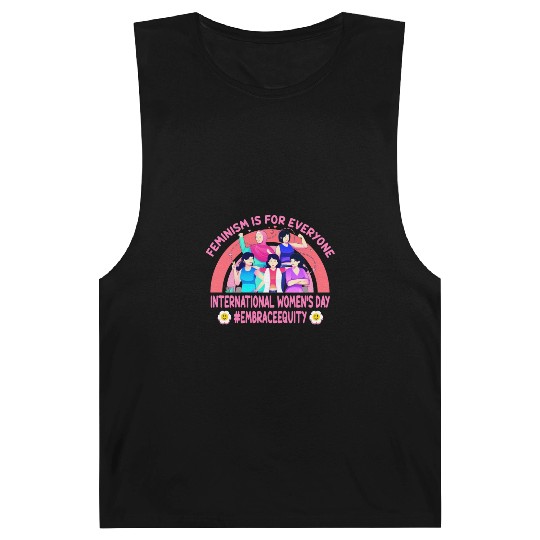 International Women's Day Embrace Equity Feminism Barnard Tanks