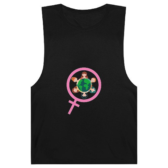 International Women's Day Embrace Equity Barnard Tanks