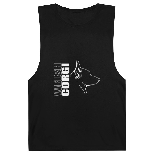Funny Welsh Corgi Profile dog mom Barnard Tanks