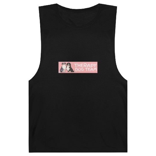 Therapy Dog Team Pet Dog Lover Mental Health Aware Barnard Tanks