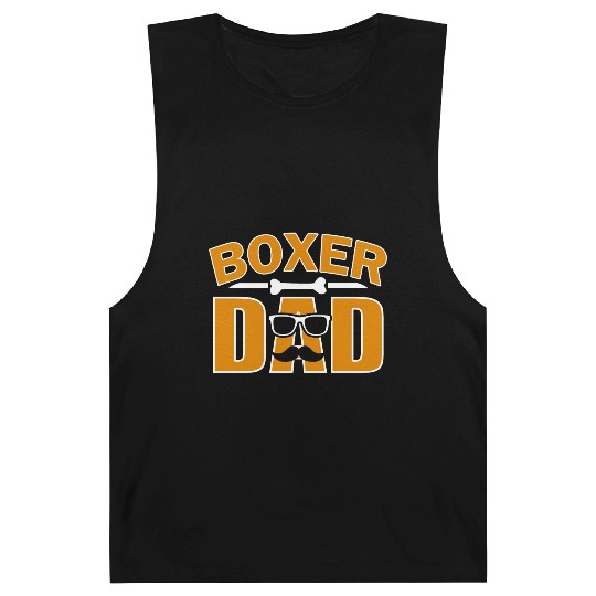 Boxer dad for dad dog lover Barnard Tanks
