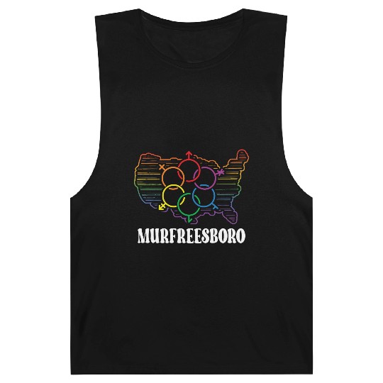 Murfreesboro Pride Month Pride Flag LGBT Community Barnard Tanks