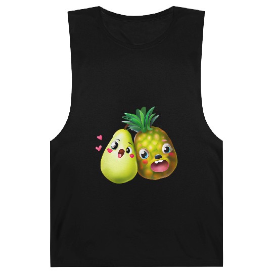 Pineapple pear love - cute fruit design Barnard Tanks