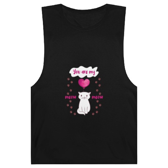 You are my Meow Meow Cute Cat Barnard Tanks