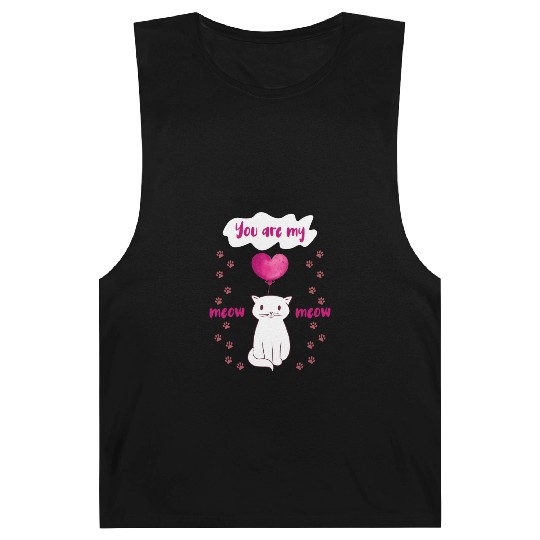 You are my Meow Meow Cute Cat Barnard Tanks