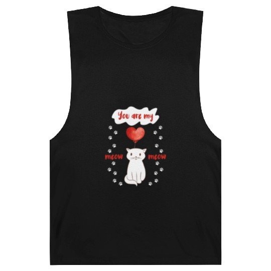 You are my Meow Meow Cute Cat Barnard Tanks