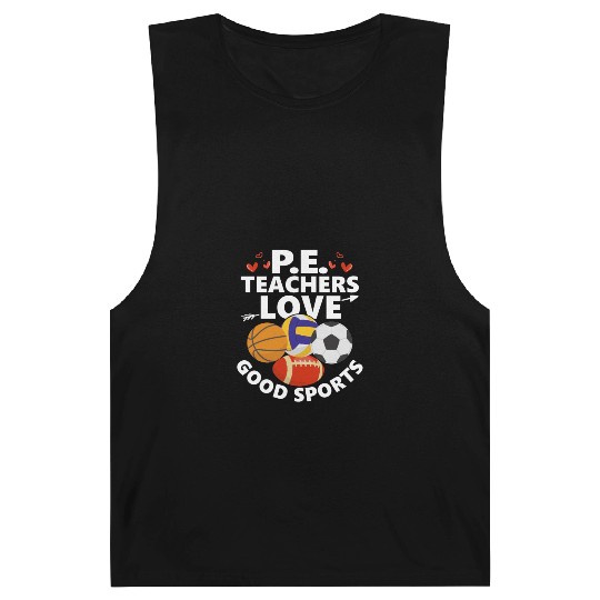 P.E. Teachers Love Good Sports Physical Education Barnard Tanks