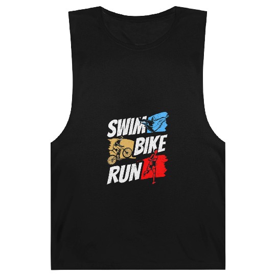 Swim Bike Run Triathlete Triathlon Triathlons Barnard Tanks