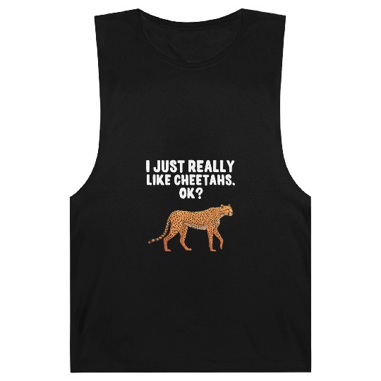 Funny Cheetah Design For Boys Girls Leopard Wildli Barnard Tanks