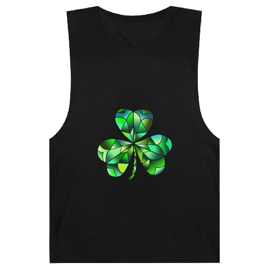 Green Gradation Stained Glass Irish Clover Barnard Tanks