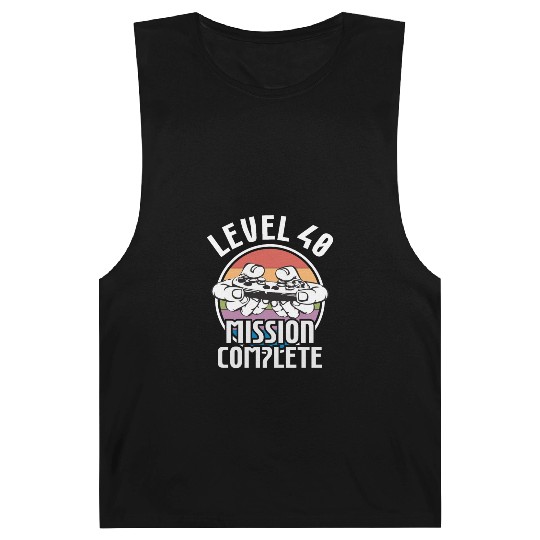 Birthday Level 40 40th Birthday Gamer Gaming Gamer Barnard Tanks