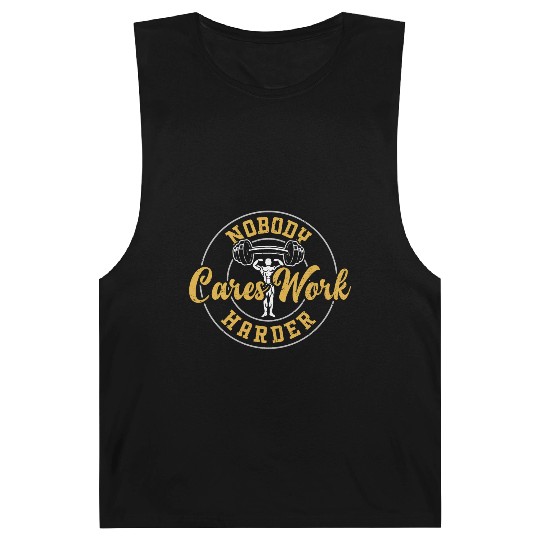 Nobody Cares Work Harder - Gym Barnard Tanks