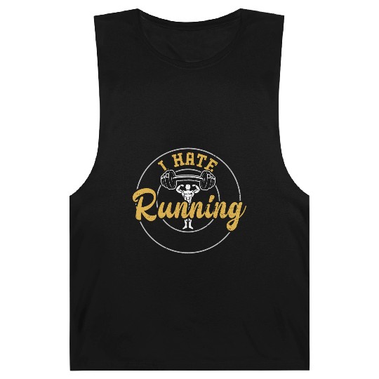 I Hate Running - Gym Barnard Tanks