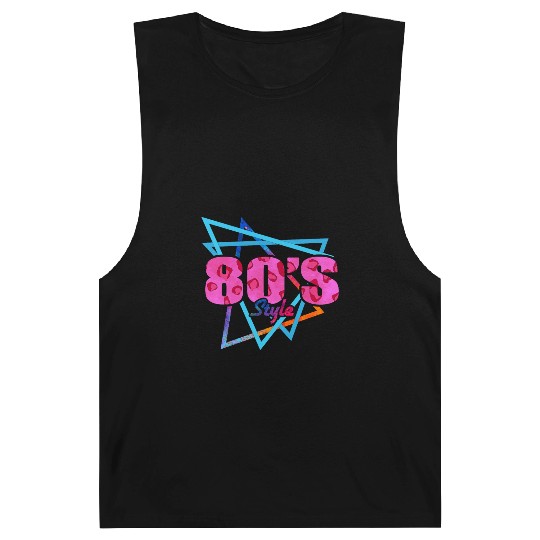 80's Style - Fun Retro Pink Leopard Print Barnard Tanks