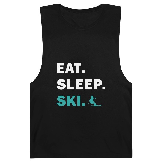 Skiing and Snowboarding - Eat Sleep Ski Barnard Tanks