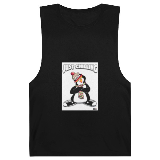 Just Chilling Penguin by Black Sheep Graphix Barnard Tanks