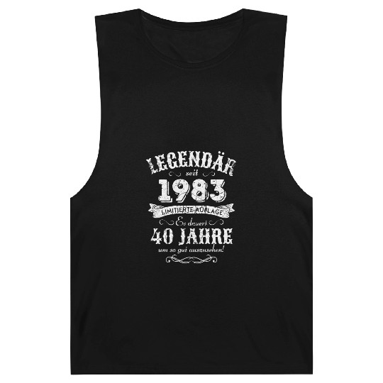 40th Birthday Vintage 1983 Barnard Tanks
