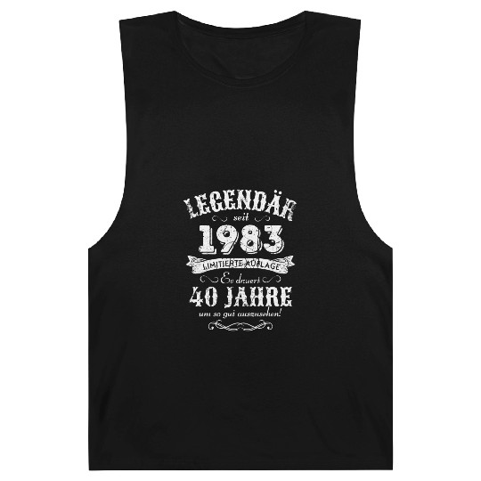 40th Birthday Vintage 1983 Barnard Tanks