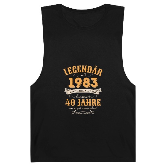 40th Birthday Vintage 1983 Barnard Tanks