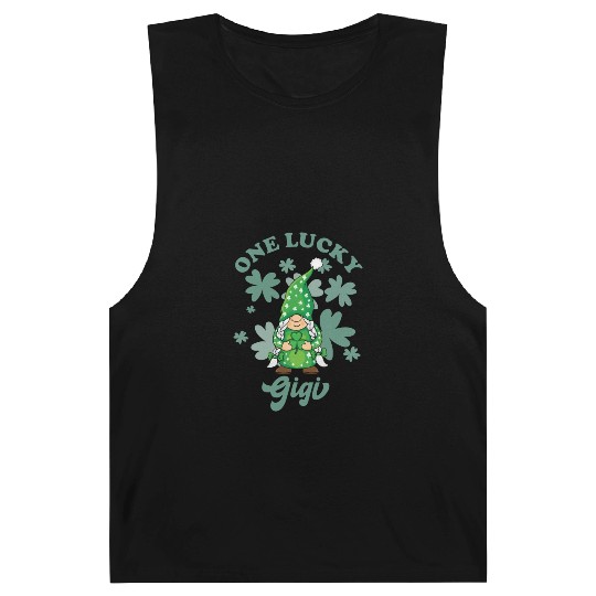 One Lucky Gigi Irish Gnome St. Patrick's Day, St. Barnard Tanks