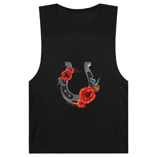 Floral Horseshoe With Poppies Barnard Tanks