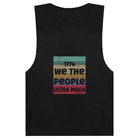 1776 We The People Ultra Retro Vintage Sunset Barnard Tanks