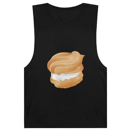 Illustration of a cream puff filled with cream Barnard Tanks