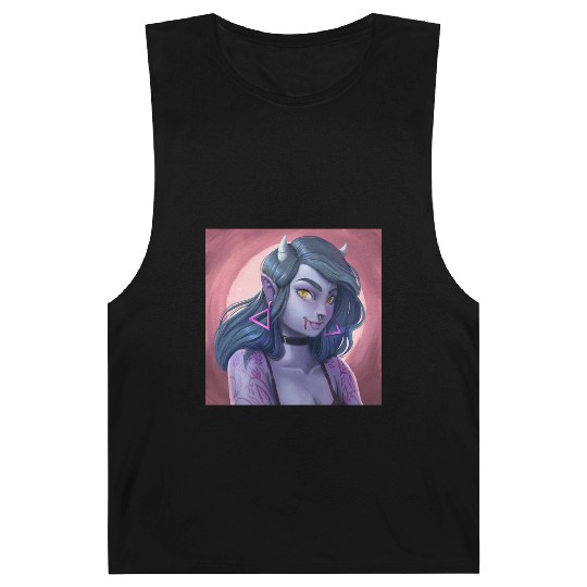 Alpha Female illustration as vampire Barnard Tanks