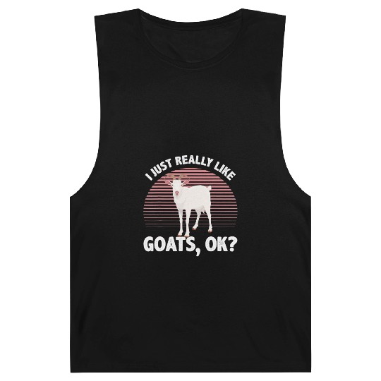 Cool Goat For Men Women Goat Lover Farm Animal Barnard Tanks