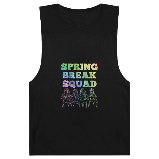 Spring Break Squad Summer Vacation Spring Break Barnard Tanks
