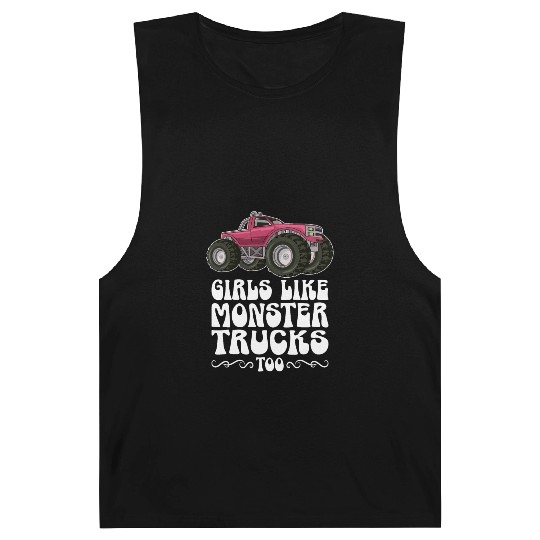 Girls Like Monster Trucks Too Girls Monster Truck Barnard Tanks