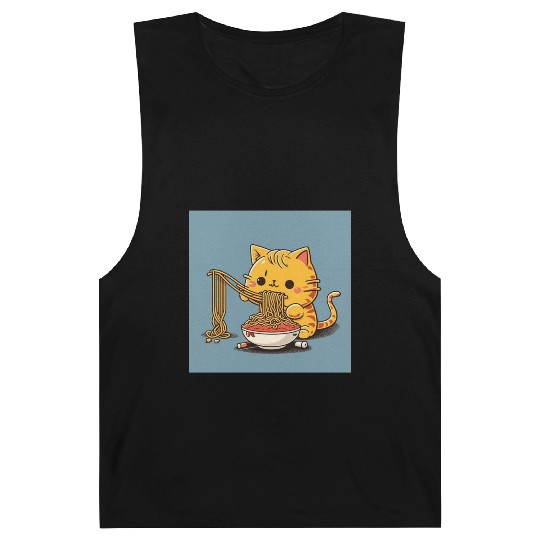 Japanese cat eating spaghetti Barnard Tanks