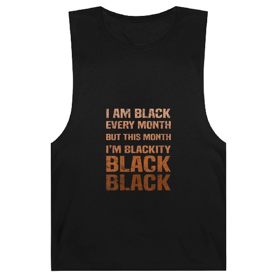 Juneteenth Blackity BLM African Melanin Black Hist Barnard Tanks