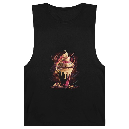 Treat Yourself to our Red & Cream Ice Cream Barnard Tanks