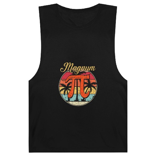 Magnum Pi Math Pi Day Retro Barnard Tanks