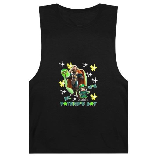 Kids St. Patrick's Day Shamrock "Thor, anime" Barnard Tanks