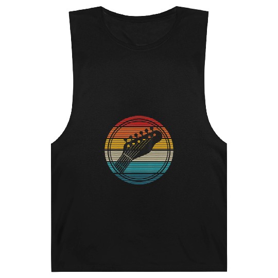 Bass Guitar Vintage Retro Funny Bass Player Bassis Barnard Tanks