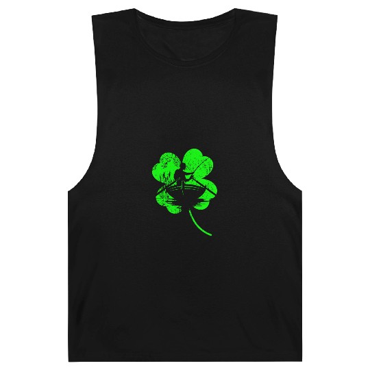 Fishing St. Patrick's day shamrock Barnard Tanks