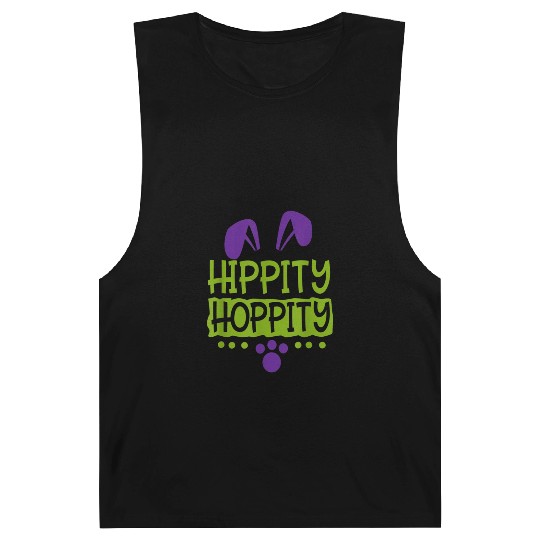 Cute Sunday School or Egg Hunt Hippity Hoppity Barnard Tanks
