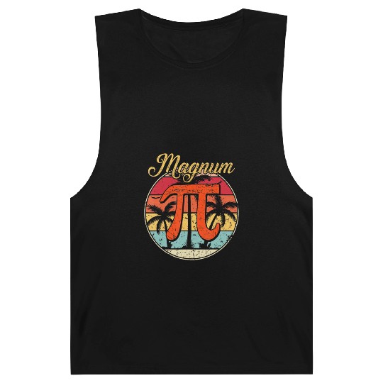 Magnum Pi Math Pi Day Retro Barnard Tanks