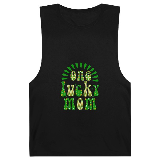 One luckyPatricks Day Sublimation Barnard Tanks