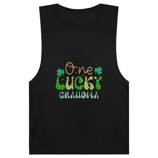 One luckyPatricks Day Sublimation Barnard Tanks