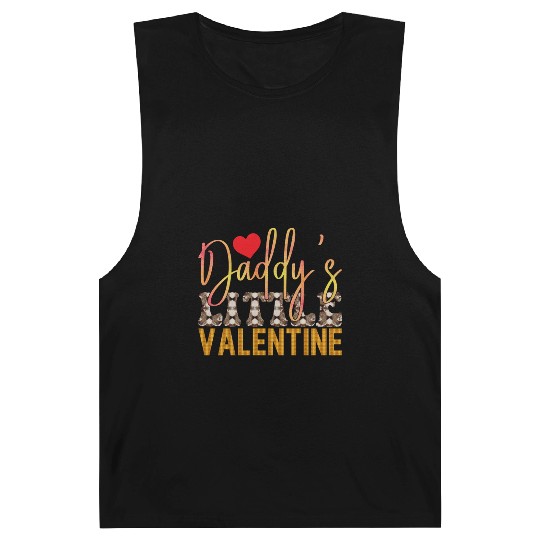 Daddy s Little Valentine Sublimation Barnard Tanks