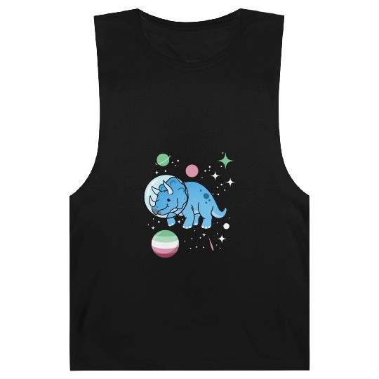 Abrosexual Pride Triceratops Astronaut Barnard Tanks